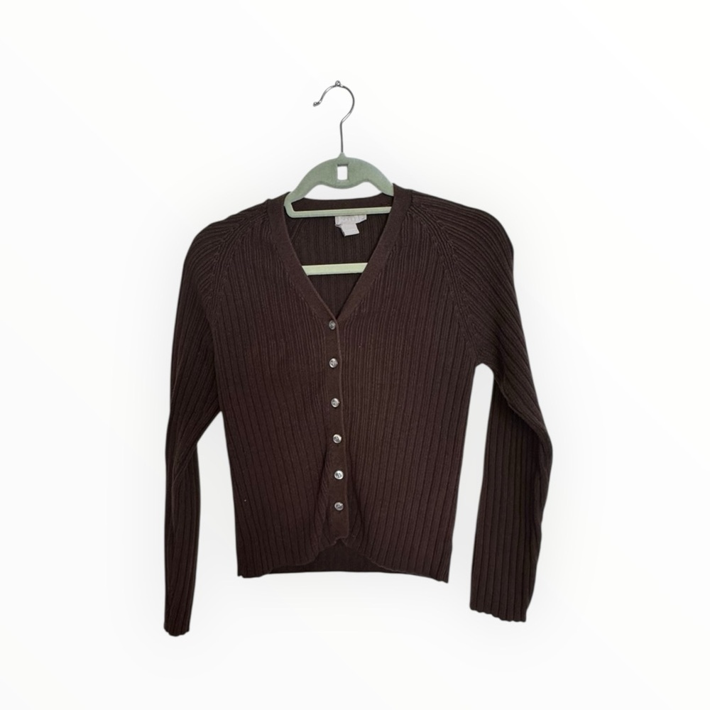 J.Crew Women’s Brown Ribbed Sweater Size Small